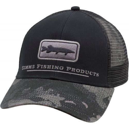 심스 Simms Musky Trucker Hat  Snapback Cap, Muskie Fish