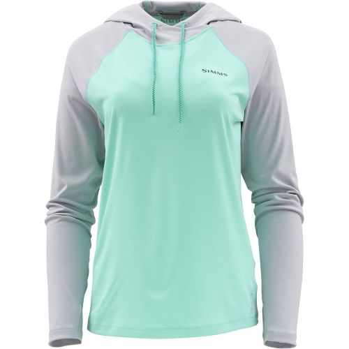 심스 Simms Women’s Solarflex Fishing Hoody Shirt with UPF 50