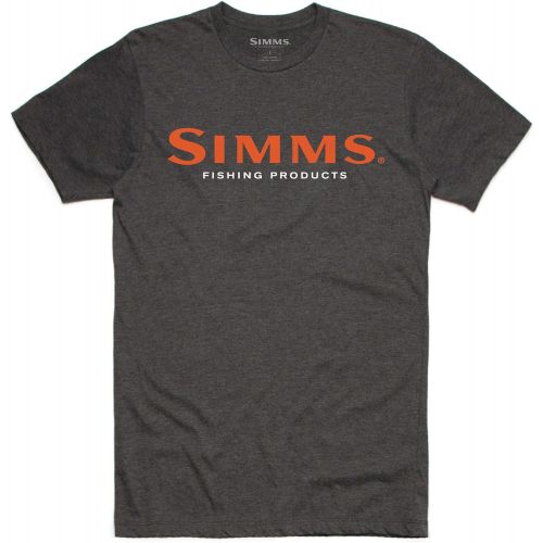 심스 Simms Logo T-Shirt  Mens Short Sleeve Crewneck Tee