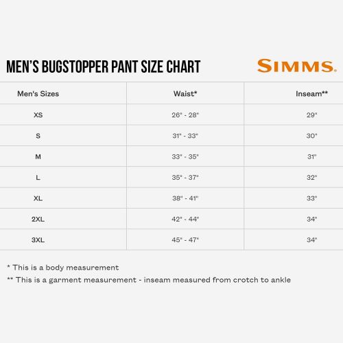 심스 Simms BugStopper UPF 50+ Fishing Pants