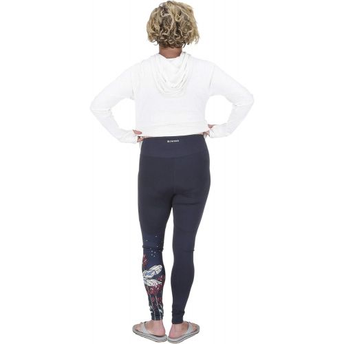 심스 Simms Women’s Bugstopper Leggings UPF 50, High Waist Tummy Control, Black M