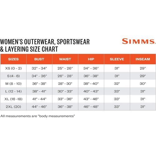 심스 Simms Womens Fleece Mid Layer Pants, Anti Odor Fabric