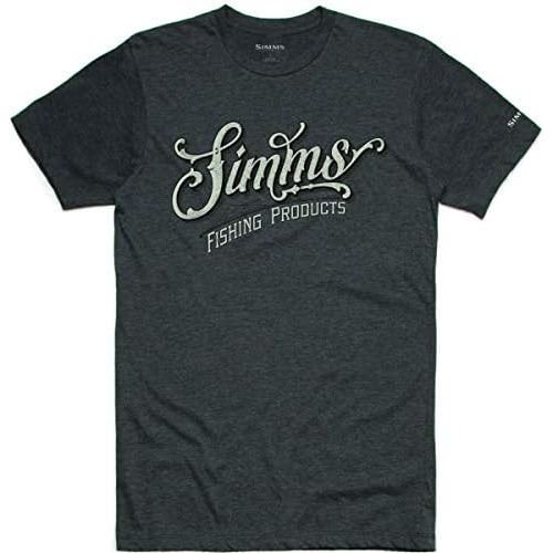 심스 Simms Lager Script T-Shirt  Crewneck Slim Fit Tee