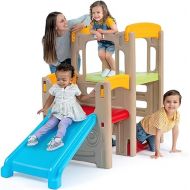 Simplay3 Young Explorers Adventure Climber - Indoor Outdoor Crawl Climb Drive Slide, Year-Round Playset for Children