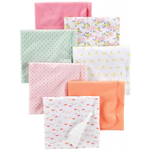  Simple+Joys+by+Carter%27s Simple Joys by Carters Baby Girls 7-Pack Flannel Receiving Blankets