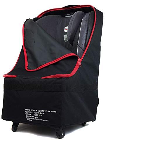  [아마존베스트]Simple Being Baby Car Seat Travel Bag, Gate Check, Infant Carriers Booster Cover Protector for Air...