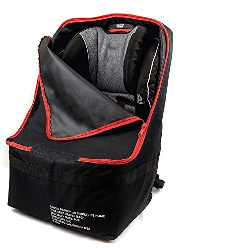  [아마존베스트]Simple Being Baby Car Seat Travel Bag, Gate Check Backpack Infant Carriers Booster Cover...