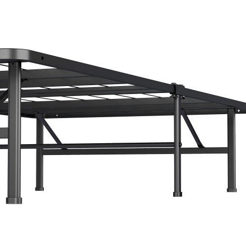  Simple Houseware 14-Inch Twin Size Mattress Foundation Platform Bed Frame, Twin