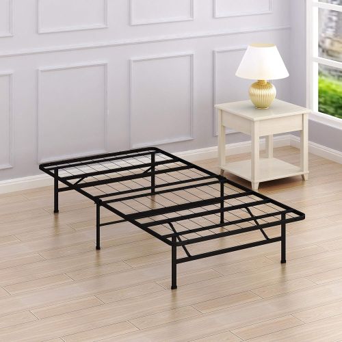  Simple Houseware 14-Inch Twin Size Mattress Foundation Platform Bed Frame, Twin