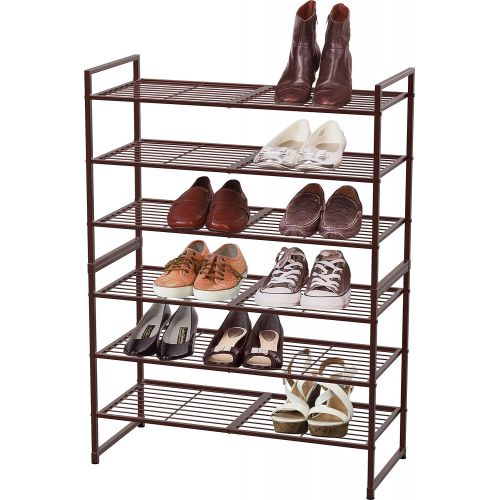  [아마존핫딜][아마존 핫딜] Simple Houseware 3-Tier Stackable Shoes Rack Storage Shelf, Bronze