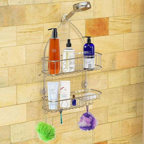  [아마존 핫딜] Simple Houseware Bathroom Hanging Shower Head Caddy Organizer, Chrome (26 x 16 x 5.5 inches)