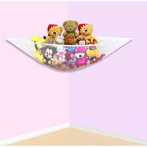  [아마존베스트]Simple Houseware 2 PK - Simplehouseware Stuffed Animal Jumbo Toy Storage Hammock