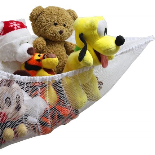  [아마존베스트]Simple Houseware 2 PK - Simplehouseware Stuffed Animal Jumbo Toy Storage Hammock