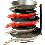 SimpleHouseware Kitchen Cabinet Pantry Pan and Pot Lid Organizer Rack Holder, Bronze