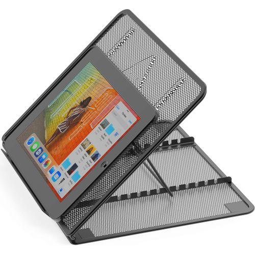  [아마존베스트]SimpleHouseware Mesh Ventilated Adjustable Laptop Stand, Black