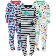 Simple Joys by Carters Baby and Toddler Boys 3-Pack Snug Fit Footed Cotton Pajamas