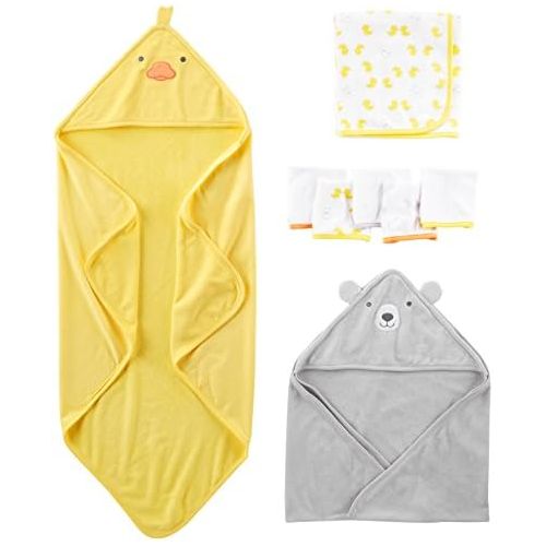  [아마존베스트]Simple+Joys+by+Carter%27s Simple Joys by Carters Baby 8-Piece Towel and Washcloth Set