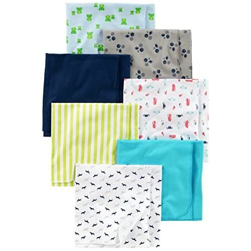  [아마존베스트]Simple+Joys+by+Carter%27s Simple Joys by Carters Baby Boys 7-Pack Flannel Receiving Blankets