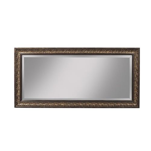  Simple Living Products Full Length Mirror, Framed Leaning Or Hang Floor Dressing Leaner, 66 x 32 (Golden / Cognac)