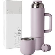 Simple Modern 36oz Insulated Hot Beverage Bottle with 2 Mugs | Travel Coffee Thermos for Hot Drinks | Twist and Pour Top | Commute, Travel, and Picnic Friendly | Roam Collection | Lavender Mist