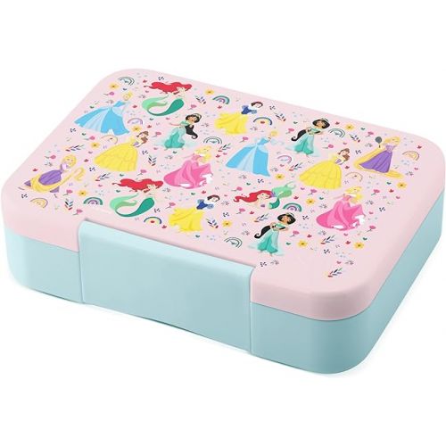  Simple Modern Disney Bento Lunch Box for Kids | BPA Free, Leakproof, Dishwasher Safe | Lunch Container for Girls, Toddlers | Porter Collection | 5 Compartments | Princess Rainbows