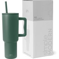 Simple Modern 40 oz Tumbler with Handle and Straw Lid | Insulated Cup Reusable Stainless Steel Water Bottle Travel Mug Cupholder Friendly | Gifts for Women Men Him Her | Trek Collection | Forest