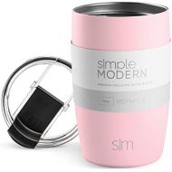 [아마존베스트]Simple Modern Voyager Insulated Travel Coffee Mug Tumbler with Straw and Clear Flip Lid Stainless Steel Thermos Cup, 12oz, Blush