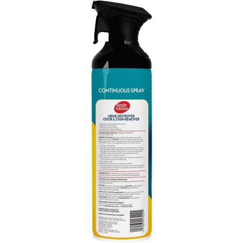  Simple Solution Pet Urine Destroyer | Enzymatic Cleaner with 2X Pro-Bacteria Cleaning Power | Targets Urine Stains and Odors