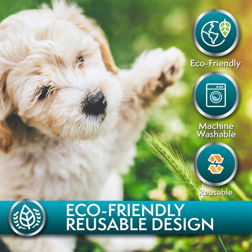  [아마존 핫딜]  [아마존핫딜]Simple Solution Large Washable Puppy Pad | Reusable Dog Pee Pad | Absorbent and Odor Controlling | 30x32 Inches, 2 Count