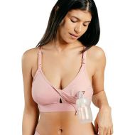 Supermom Pumping and Nursing Bra, Hands Free Maternity Bra for Breastfeeding, Comfortable Soft Breast Pump Bra