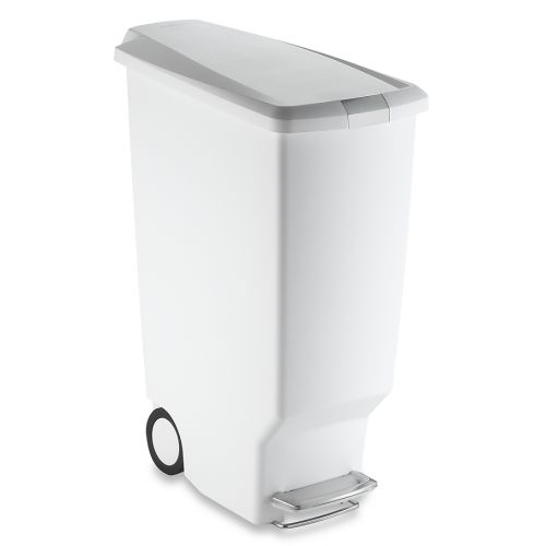 심플휴먼 Simplehuman simplehuman Slim Plastic 40-Liter Step-On Trash Can