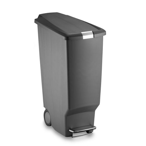 심플휴먼 Simplehuman simplehuman Slim Plastic 40-Liter Step-On Trash Can