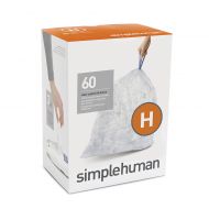 Simplehuman simplehuman Code H 60-Pack 30-35-Liter Custom-Fit Liners in Clear