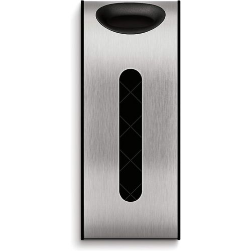 심플휴먼 simplehuman Wall Mount Grocery Bag Dispenser, Brushed Stainless Steel