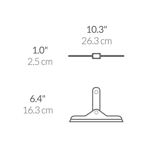 심플휴먼 simplehuman Foldaway Squeegee, Stainless Steel