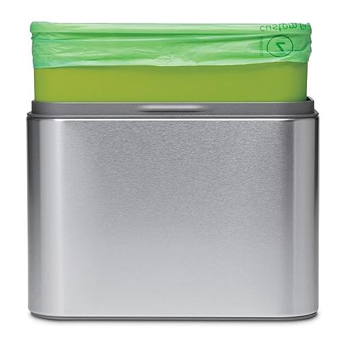 심플휴먼 simplehuman Code Z 30 Count, Genuine Custom Fit Liner, Compostable Trash Bags in Dispenser Packs