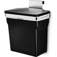 simplehuman 10 Liter / 2.6 Gallon In-Cabinet Trash Can Heavy-Duty Steel Frame, Black