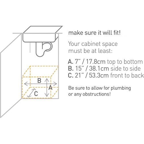 심플휴먼 simplehuman 14 inch Pull-Out Cabinet Organizer, Heavy-Gauge Steel Frame, gray