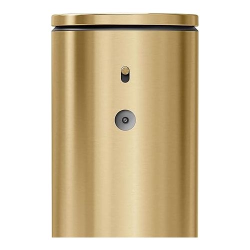 심플휴먼 simplehuman 9 oz. Touch-Free Automatic Rechargeable Sensor Pump, Brass Stainless Steel, 2024 Model