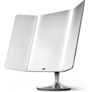 simplehuman Sensor Mirror Pro Wide View, Lighted Vanity Mirror, 1x Magnification, Adjustable Color Temperature, Wifi-Enabled