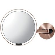 simplehuman 8 Sensor Makeup Mirror, Rose Gold
