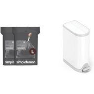 simplehuman Diaper Can with Code L Liner Refill (40 Count)