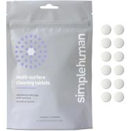 simplehuman multi-surface cleaning tablets, watermint lavender, 12 tablets (yields 6 oz cleaner each)
