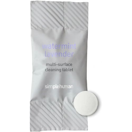 심플휴먼 simplehuman multi-surface cleaning tablets, watermint lavender, 12 tablets (yields 6 oz cleaner each)