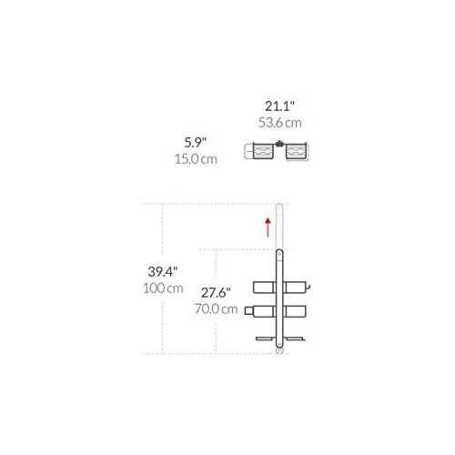 심플휴먼 [아마존핫딜][아마존 핫딜] Simplehuman simplehuman Adjustable Shower Caddy XL, Stainless Steel + Anodized Aluminum