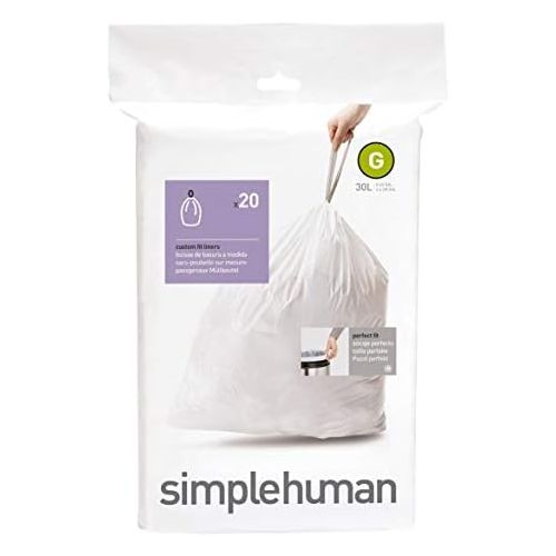 심플휴먼 [아마존베스트]Simplehuman CW0166 Custom-Fit Can Liner G