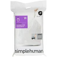 [아마존베스트]Simplehuman simplehuman Custom Fit Trash Can Liner P, 50-60 L / 13-16 Gal, 20-Count