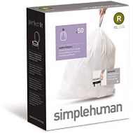 [아마존베스트]Simplehuman simplehuman Code R Custom Fit Trash Can Liner 10 L / 2.6 Gallon, 50 Pack