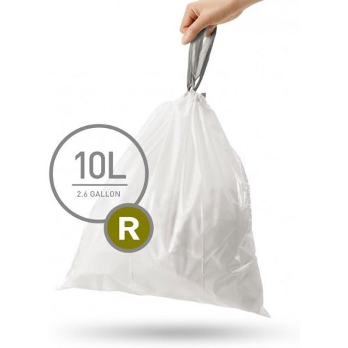 심플휴먼 [아마존베스트]Simplehuman simplehuman Code R Custom Fit Trash Can Liner 10 L / 2.6 Gallon, 50 Pack