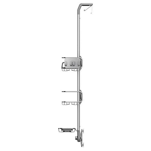 심플휴먼 [아마존베스트]Simplehuman simplehuman, Stainless Steel and Anodized Aluminum Over Door Shower Caddy